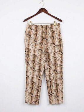 White House Black Market Snakeskin Slim Ankle Pants size 2 Regular length